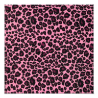 Papier Cheetah Léopard Rose Girl
