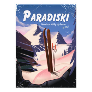 Impression Photo Paradiski Vallée de la Tarentaise, France, Affiche