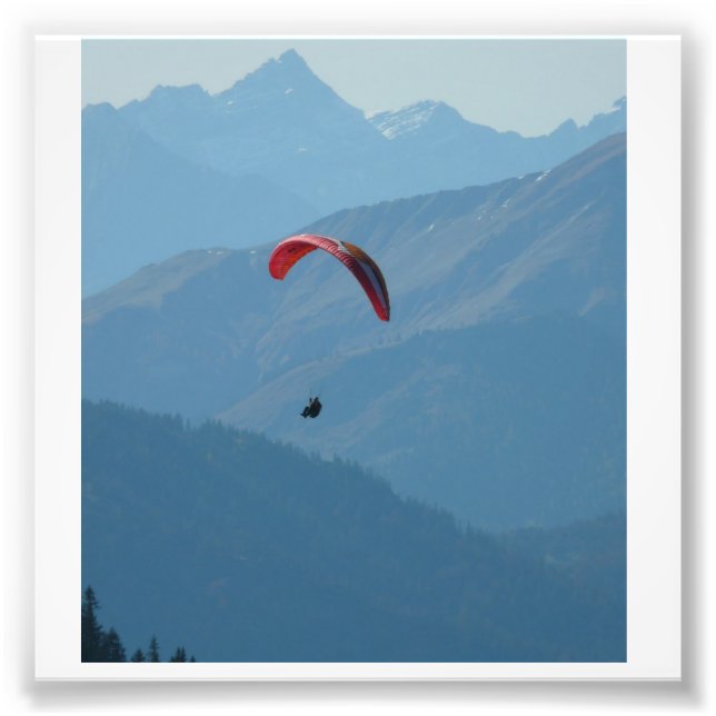 Impression Photo Paraglide de Switzerland (Devant)