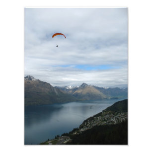 Impression Photo Parapente sur Queenstown, Nouvelle-Zélande