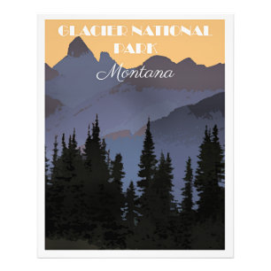 Impression Photo Parc national de Glacier, Montana,