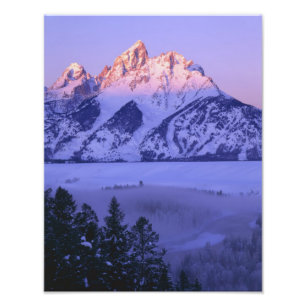 Impression Photo PARC NATIONAL DU GRAND TETON, WYOMING. USA. Fog &