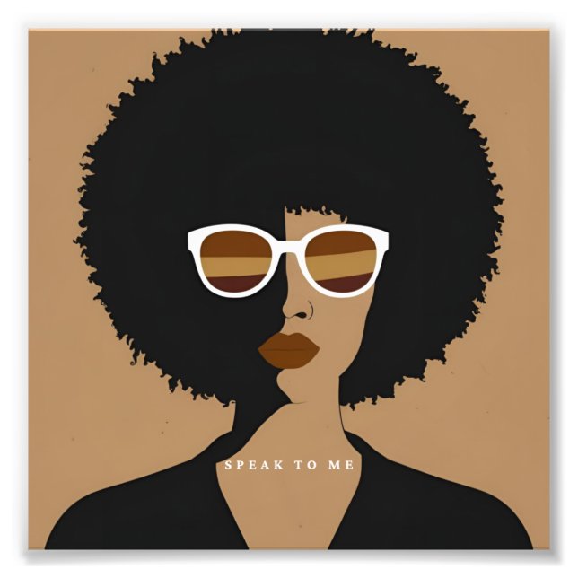 Impression Photo "Parle-moi"Photo élargissement (Devant)