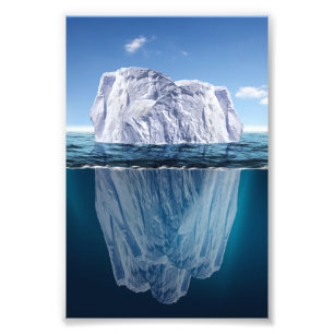 Impression Photo Partie émergée de l'iceberg