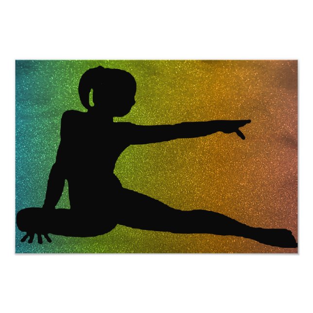 Impression Photo Parties scintillant de la gymnastique des filles P (Devant)