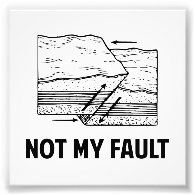 Impression Photo Pas ma faute (Devant)