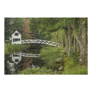 Impression Photo Passerelle blanche, Somesville, Mont Desert