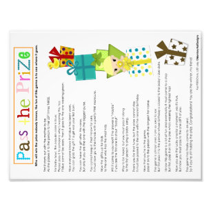Impression Photo Passez la fiche du jeu Prix MonkeyHutDesigns