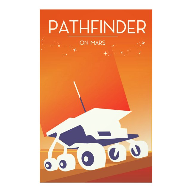 Impression Photo Pathfinder sur l'art spatial de Mars (Devant)