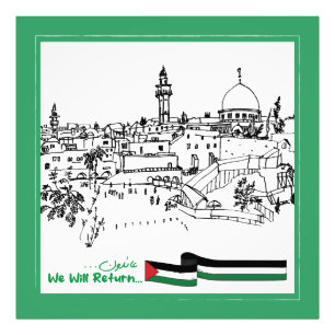 Impression Photo Patrimoine palestinien et espoir : nous reviendron