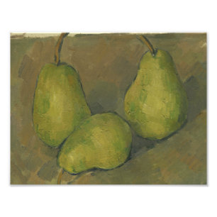 Impression Photo Paul Cezanne - Trois poires