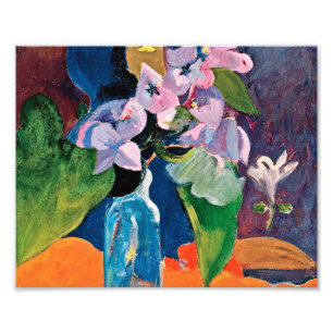 Impression Photo Paul Gauguin - la vie toujours avec les fleurs et