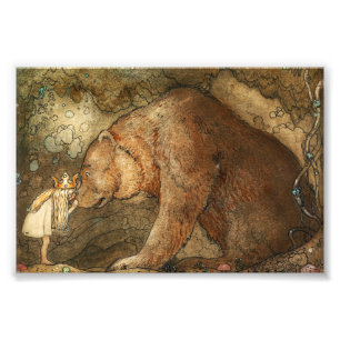 Impression Photo Pauvre petite ours par John Bauer