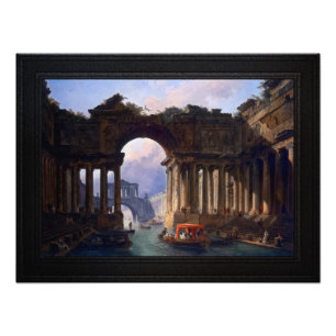 Impression Photo Paysage Architectural Avec Canal