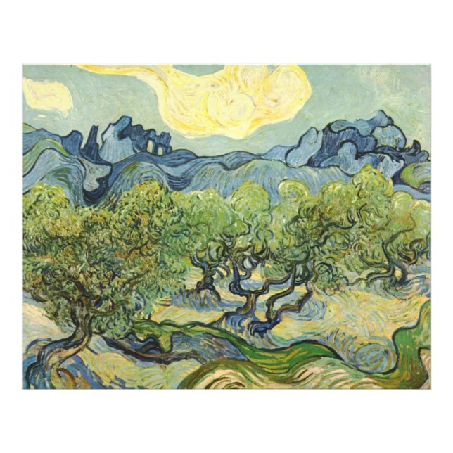 Impression Photo Paysage avec Olive Vincent Willem van Gogh (Devant)