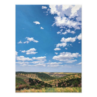 Impression Photo Paysage dynamique des collines Rolling