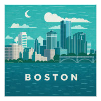 Paysage nocturne de la ville du Massachusetts | Vi