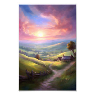 Impression Photo Paysage serein Sunrise Paysage paisible