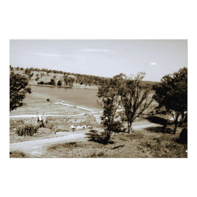 Impression Photo paysage vintage grand (Devant)