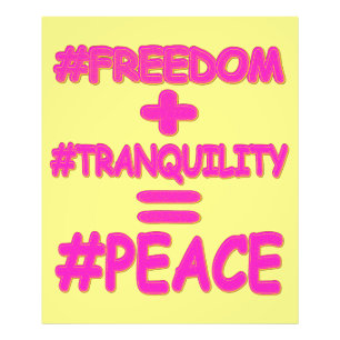 Impression Photo "PEACE EQUATION" Mignonne conception. Commandez dè