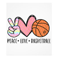 Peace Love Basketball Coeur pour les Ados entre