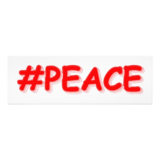 Impression Photo "#PEACE" Mignonne Conception. Commandez dès mainte (Devant)