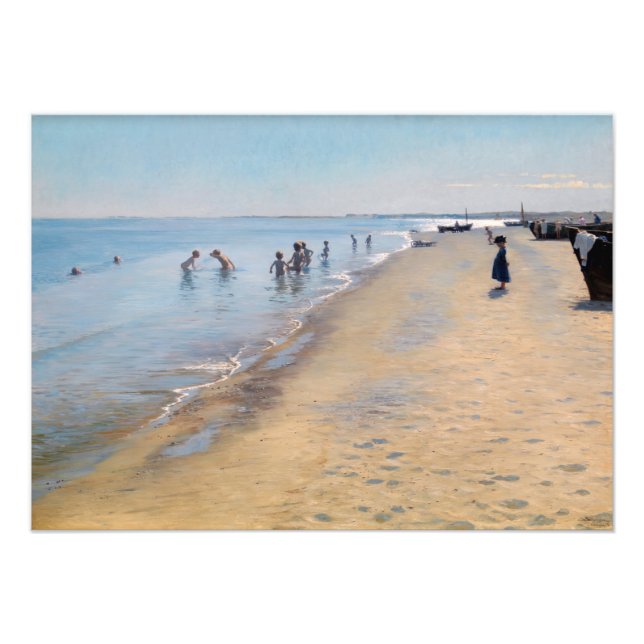 Impression Photo Peder Severin Kroyer - Jour d'été à Skagen Beach (Devant)
