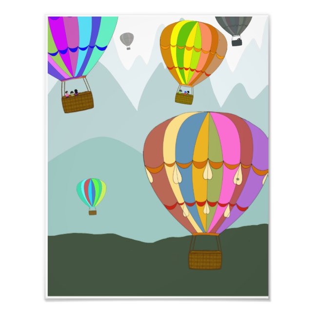 Impression Photo Peinture à balons à air chaud (Devant)
