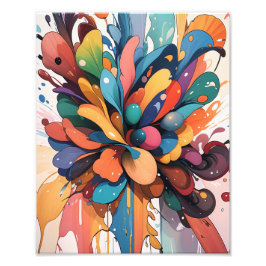 Impression Photo Peinture à l'eau flottante