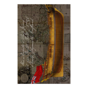 Impression Photo Peinture de profil du navire Jersey
