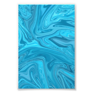 Impression Photo Peinture des vagues bleues  Meilleure peinture abs