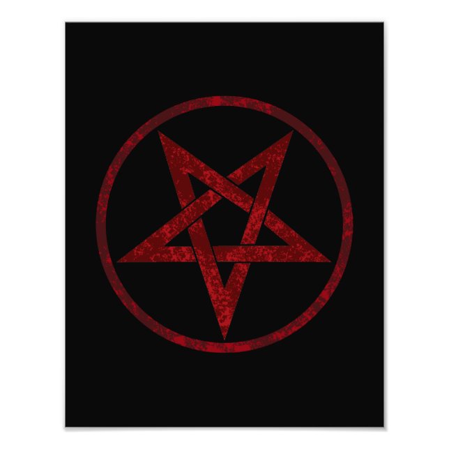 Impression Photo Pentagram Red Devil (Devant)