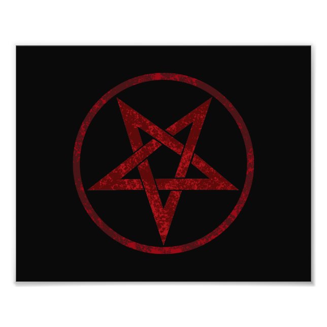 Impression Photo Pentagram Red Devil (Devant)