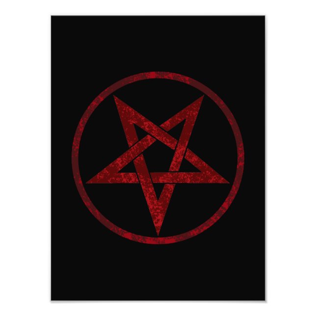 Impression Photo Pentagram Red Devil (Devant)