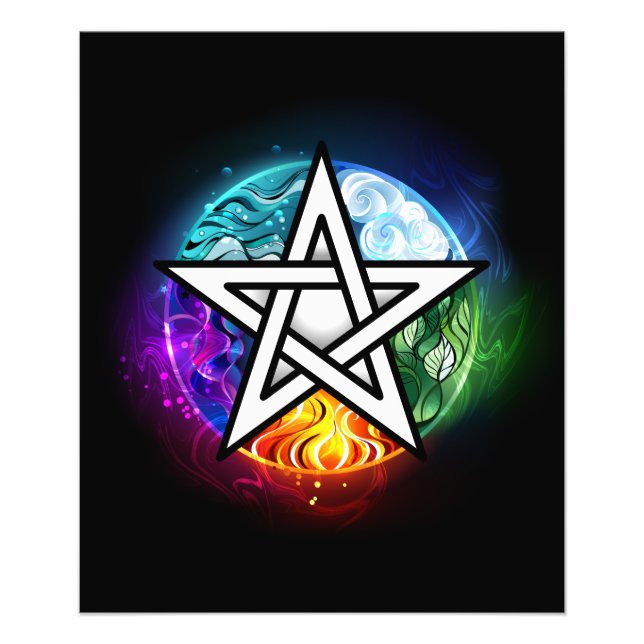 Impression Photo pentagramme du Wiccan (Devant)