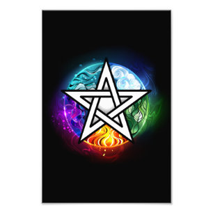Impression Photo pentagramme du Wiccan