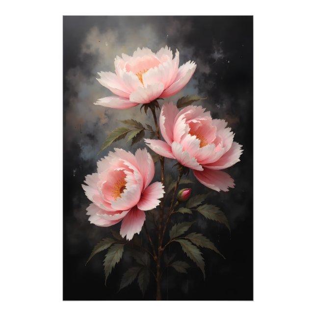 Impression Photo Peony Floral Artwork (Devant)