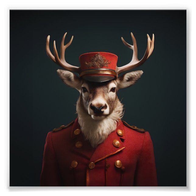 Impression Photo Père Noël Reindeer (Devant)