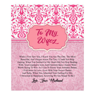 Impression Photo Personnalisé À Ma Femme  Idea Cadeaux Valentine