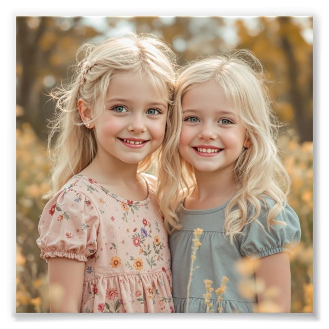 Impression photo personnalisée en satin Premium Fa (Devant)