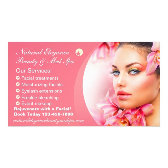 Impression Photo Personnaliser Beauté Traitement Med Spa Rose Grand (Devant)