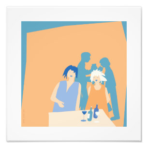 Impression Photo personnes dans un bar