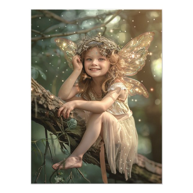 Impression Photo Petite fille Fairy Parties scintillant étincelante (Devant)