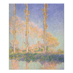 Impression Photo Peupliers, paysage impressionniste, Claude Monet