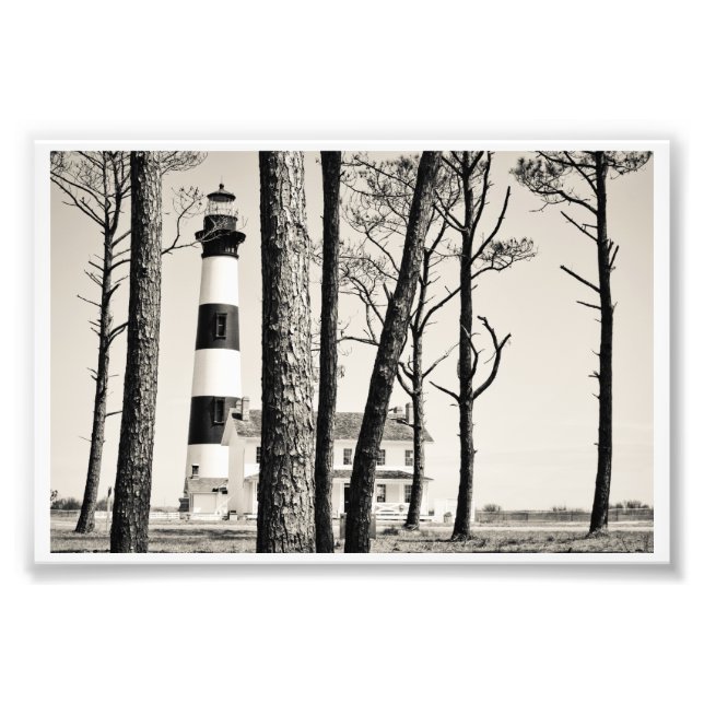 Impression Photo Phare de Bodie Island. (Devant)