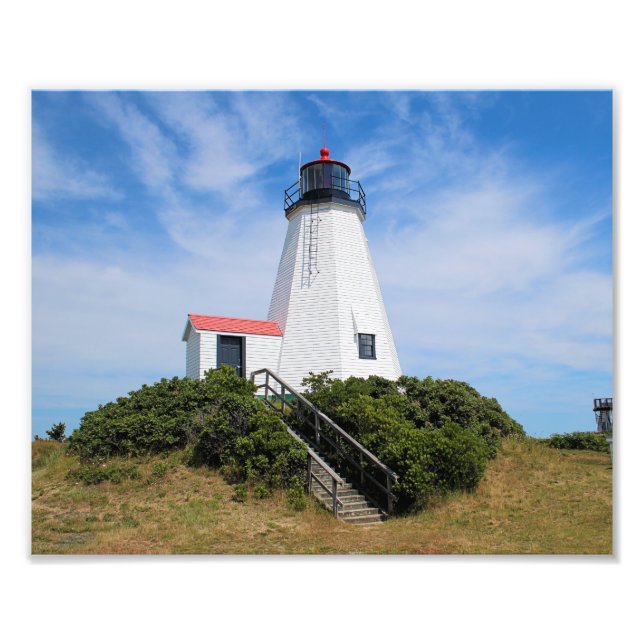 Impression Photo Phare de Plymouth, Massachusetts "le Gurnet" (Devant)