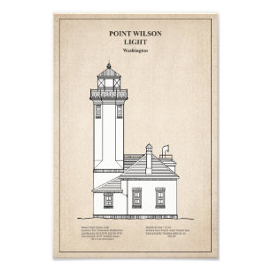 Impression Photo Phare de Point Wilson - Washington - SBD
