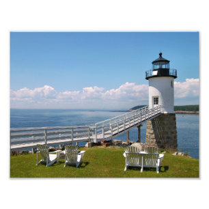 Impression Photo Phare de Robinson Point, Isle Au Haut, Maine