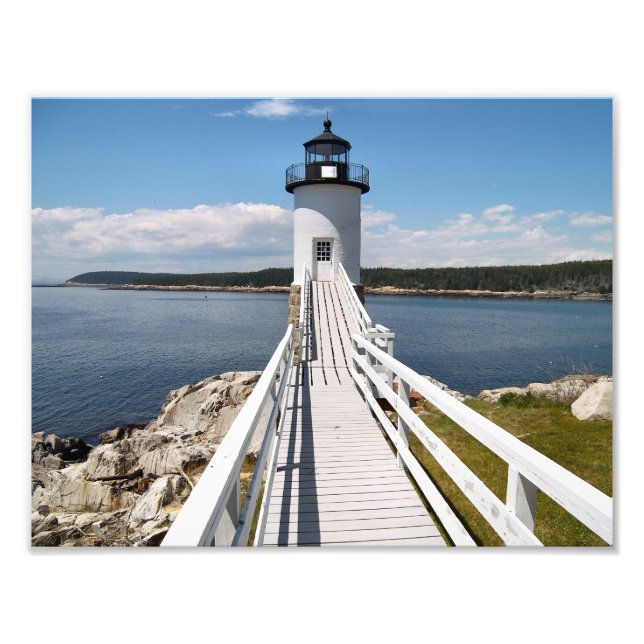 Impression Photo Phare de Robinson Point, Isle Au Haut, Maine (Devant)