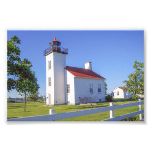 Impression Photo Phare de Sand Point, Escanaba, Michigan 